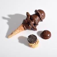 4 David Gilhooly Sculptures, Ice Cream Cone & Cookies - Sold for $1,105 on 02-06-2021 (Lot 288).jpg
